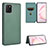 Funda de Cuero Cartera con Soporte Carcasa L06Z para Samsung Galaxy A81 Verde