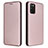 Funda de Cuero Cartera con Soporte Carcasa L06Z para Samsung Galaxy M02s Oro Rosa