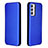 Funda de Cuero Cartera con Soporte Carcasa L06Z para Samsung Galaxy M34 5G Azul