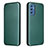 Funda de Cuero Cartera con Soporte Carcasa L06Z para Samsung Galaxy M52 5G Verde