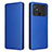 Funda de Cuero Cartera con Soporte Carcasa L06Z para Xiaomi Poco C40 Azul