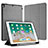 Funda de Cuero Cartera con Soporte Carcasa L07 para Apple iPad Pro 10.5 Gris