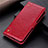 Funda de Cuero Cartera con Soporte Carcasa L07 para Oppo A33 Rojo