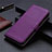 Funda de Cuero Cartera con Soporte Carcasa L07 para Realme 7 Morado