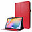 Funda de Cuero Cartera con Soporte Carcasa L07 para Samsung Galaxy Tab S7 4G 11 SM-T875 Rojo