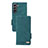 Funda de Cuero Cartera con Soporte Carcasa L07Z para Samsung Galaxy S24 5G Verde