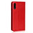Funda de Cuero Cartera con Soporte Carcasa L08 para Huawei Honor 9X Rojo