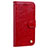 Funda de Cuero Cartera con Soporte Carcasa L08 para Huawei P20 Pro Rojo
