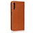 Funda de Cuero Cartera con Soporte Carcasa L08 para Huawei Y9s Naranja