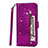 Funda de Cuero Cartera con Soporte Carcasa L08 para Samsung Galaxy S20 Ultra Morado