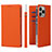 Funda de Cuero Cartera con Soporte Carcasa L09 para Apple iPhone 13 Pro Max Naranja