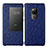 Funda de Cuero Cartera con Soporte Carcasa L09 para Huawei Mate 20 Azul