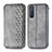 Funda de Cuero Cartera con Soporte Carcasa L09 para Sony Xperia 5 II Gris