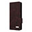 Funda de Cuero Cartera con Soporte Carcasa L09Z para Samsung Galaxy Z Fold2 5G Marron