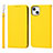 Funda de Cuero Cartera con Soporte Carcasa L10 para Apple iPhone 13 Mini Amarillo