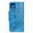 Funda de Cuero Cartera con Soporte Carcasa L10 para Samsung Galaxy A71 5G Azul Cielo