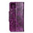 Funda de Cuero Cartera con Soporte Carcasa L10 para Samsung Galaxy A71 5G Morado