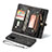 Funda de Cuero Cartera con Soporte Carcasa L10 para Samsung Galaxy Note 20 5G Negro