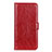 Funda de Cuero Cartera con Soporte Carcasa L10 para Xiaomi Mi 10 Lite Rojo