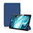 Funda de Cuero Cartera con Soporte Carcasa L11 para Huawei MediaPad M6 10.8 Azul