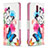 Funda de Cuero Cartera con Soporte Carcasa L11 para Nokia 2.4 Multicolor