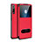 Funda de Cuero Cartera con Soporte Carcasa L12 para Huawei Enjoy 10S Rojo