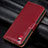 Funda de Cuero Cartera con Soporte Carcasa L12 para Samsung Galaxy M21s Rojo Rosa