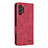 Funda de Cuero Cartera con Soporte Carcasa L13Z para Samsung Galaxy A32 5G Rojo