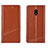 Funda de Cuero Cartera con Soporte Carcasa L15 para Xiaomi Redmi 8A Naranja