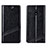 Funda de Cuero Cartera con Soporte Carcasa L15 para Xiaomi Redmi 8A Negro