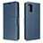 Funda de Cuero Cartera con Soporte Carcasa L16 para Samsung Galaxy A71 5G Azul