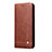 Funda de Cuero Cartera con Soporte Carcasa L18 para Huawei Honor 30S Marron