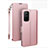 Funda de Cuero Cartera con Soporte Carcasa L22 para Huawei Honor 30S Oro Rosa