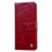 Funda de Cuero Cartera con Soporte Carcasa L22 para Samsung Galaxy A41 Rojo