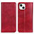 Funda de Cuero Cartera con Soporte Carcasa L25 para Apple iPhone 13 Mini Rojo