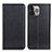 Funda de Cuero Cartera con Soporte Carcasa L25 para Apple iPhone 13 Pro Max Negro