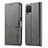 Funda de Cuero Cartera con Soporte Carcasa LC1 para Samsung Galaxy M33 5G Gris