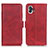 Funda de Cuero Cartera con Soporte Carcasa M01L para Nothing Phone 1 Rojo