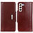 Funda de Cuero Cartera con Soporte Carcasa M01L para Samsung Galaxy S21 Plus 5G Marron