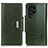 Funda de Cuero Cartera con Soporte Carcasa M01L para Samsung Galaxy S21 Ultra 5G Verde