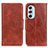 Funda de Cuero Cartera con Soporte Carcasa M02L para Motorola Moto Edge Plus (2022) 5G Marron