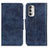 Funda de Cuero Cartera con Soporte Carcasa M02L para Motorola Moto G Stylus (2022) 4G Azul