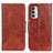 Funda de Cuero Cartera con Soporte Carcasa M02L para Motorola Moto G Stylus (2022) 4G Marron