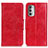 Funda de Cuero Cartera con Soporte Carcasa M02L para Motorola Moto G Stylus (2022) 4G Rojo