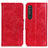 Funda de Cuero Cartera con Soporte Carcasa M02L para Sony Xperia 1 III Rojo