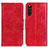 Funda de Cuero Cartera con Soporte Carcasa M02L para Sony Xperia 10 III Rojo