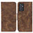 Funda de Cuero Cartera con Soporte Carcasa M03L para Samsung Galaxy Quantum2 5G Marron