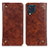 Funda de Cuero Cartera con Soporte Carcasa M04L para Samsung Galaxy M32 4G Marron