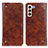 Funda de Cuero Cartera con Soporte Carcasa M04L para Samsung Galaxy S22 5G Marron