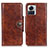 Funda de Cuero Cartera con Soporte Carcasa M05L para Motorola Moto Edge X30 Pro 5G Marron Claro